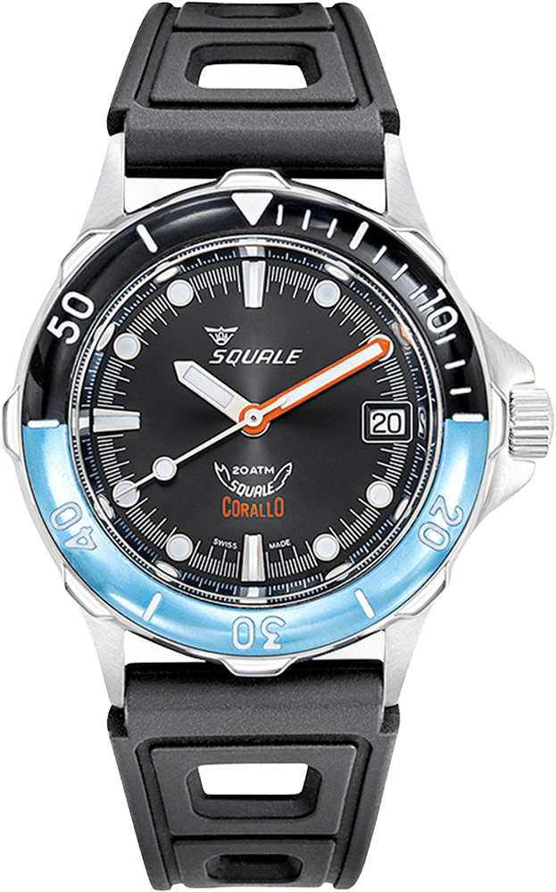 Squale 36.8mm CORALBICBK.RBK - Starbuy Australia