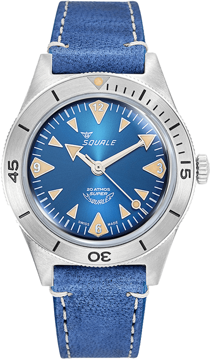 Super-Squale Mens 200m Professional Divers Watch SUPERSSABL.PBL