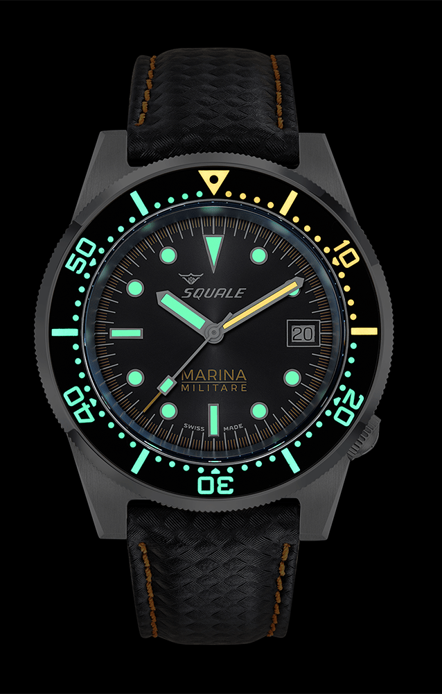 Squale 42mm 1521MARINA.MIBK - Starbuy Australia