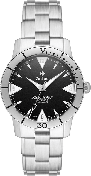 Zodiac Super Sea Wolf Skin Diver Automatic Mens Swiss Watch ZO9215