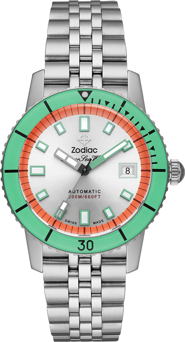 Zodiac Super Sea Wolf Automatic Mens Swiss Dive Watch ZO9269