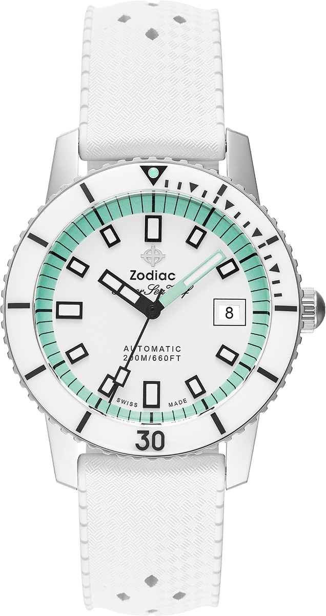 Zodiac Super Sea Wolf Diver Automatic Mens Swiss Watch ZO9309