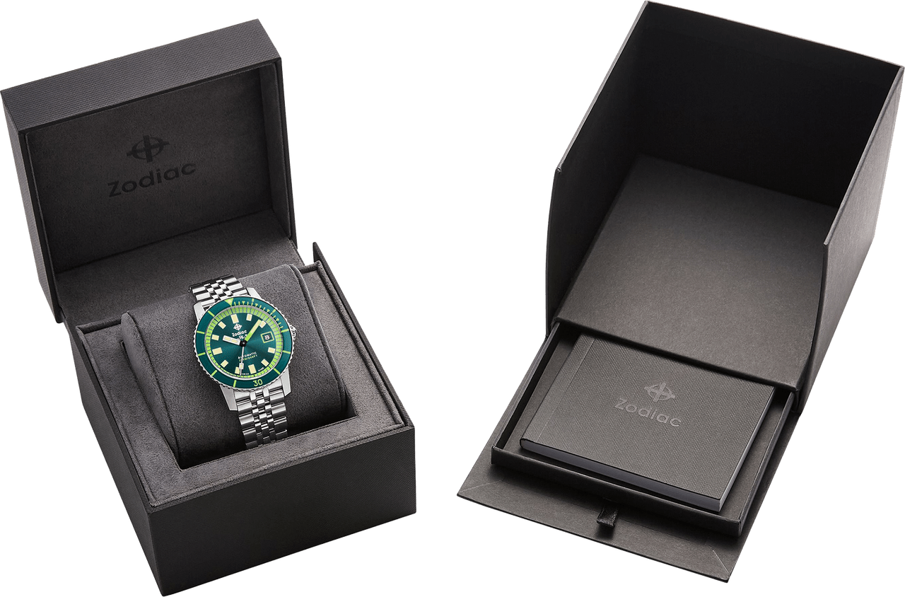 Zodiac Super Sea Wolf Automatic Mens Swiss Dive Watch ZO9310