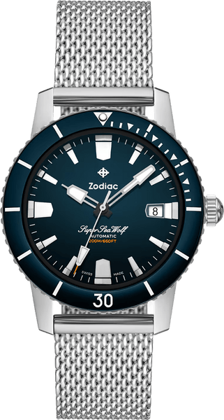 Zodiac Super Sea Wolf Automatic Mens Swiss Dive Watch ZO9320